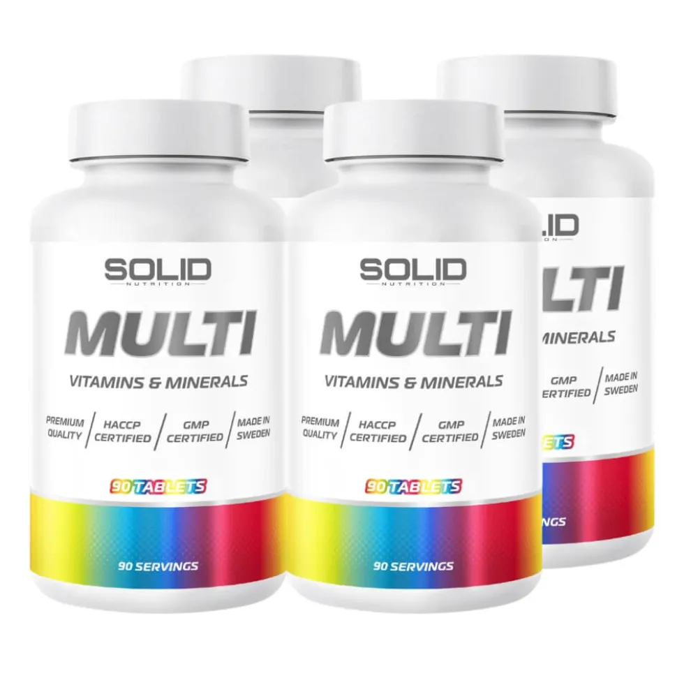 4 x SOLID Nutrition MULTI, 90 tabs