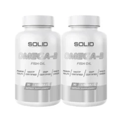 2 x SOLID Nutrition Omega-3, 90 caps
