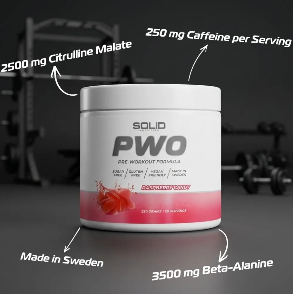 4 x SOLID Nutrition PWO, 230 g