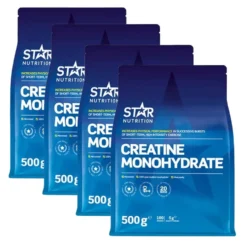 4 x Star Nutrition Creatine Monohydrate, 500 g